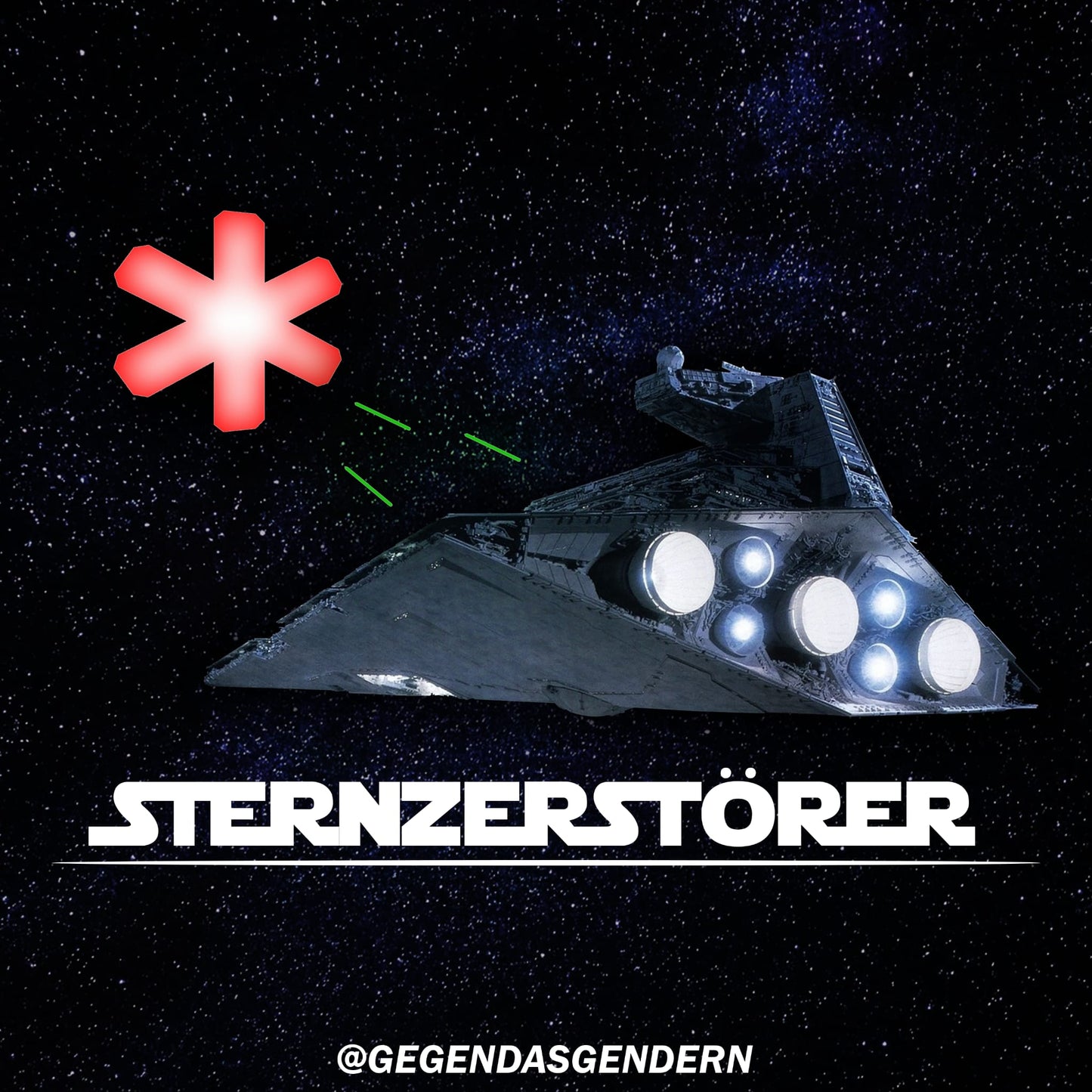 Sternzerstörer - Aufkleber