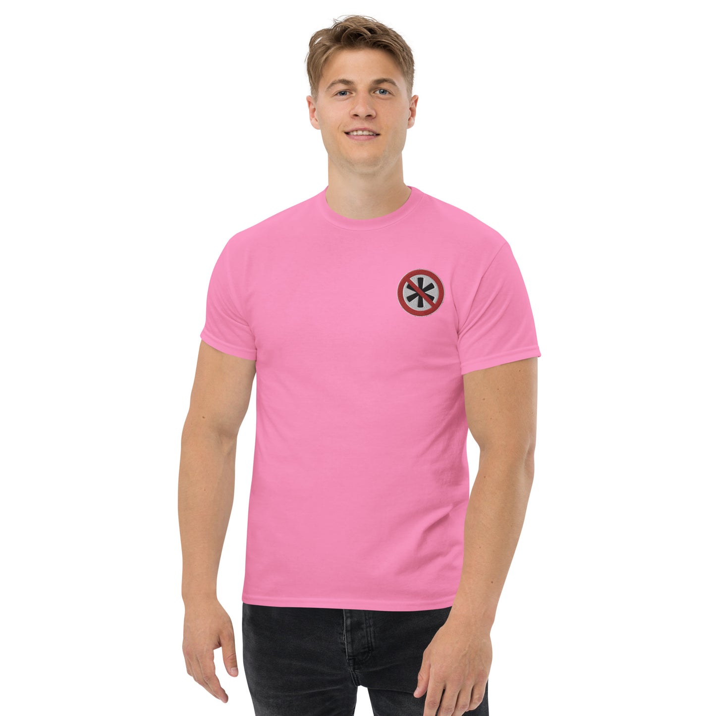 Gesticktes Logo Herren T-Shirt