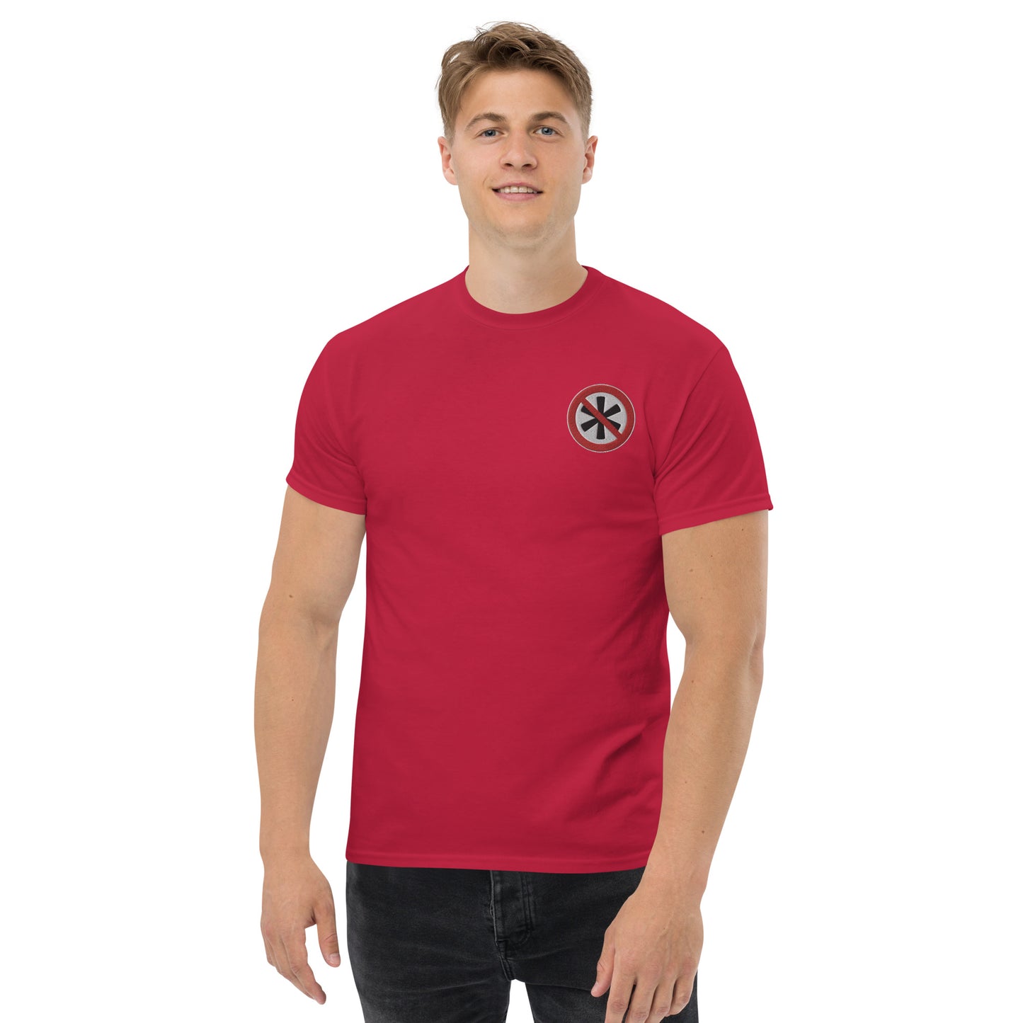 Gesticktes Logo Herren T-Shirt