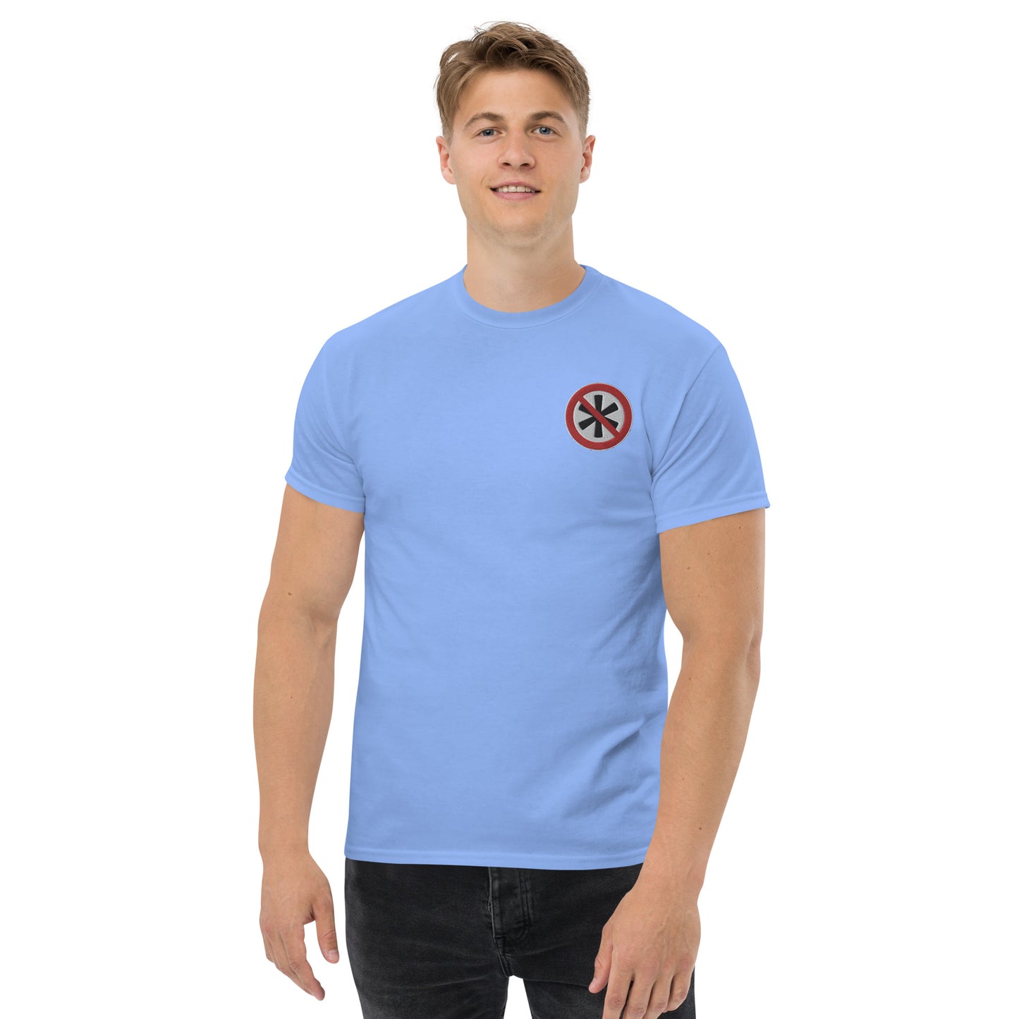 Gesticktes Logo Herren T-Shirt