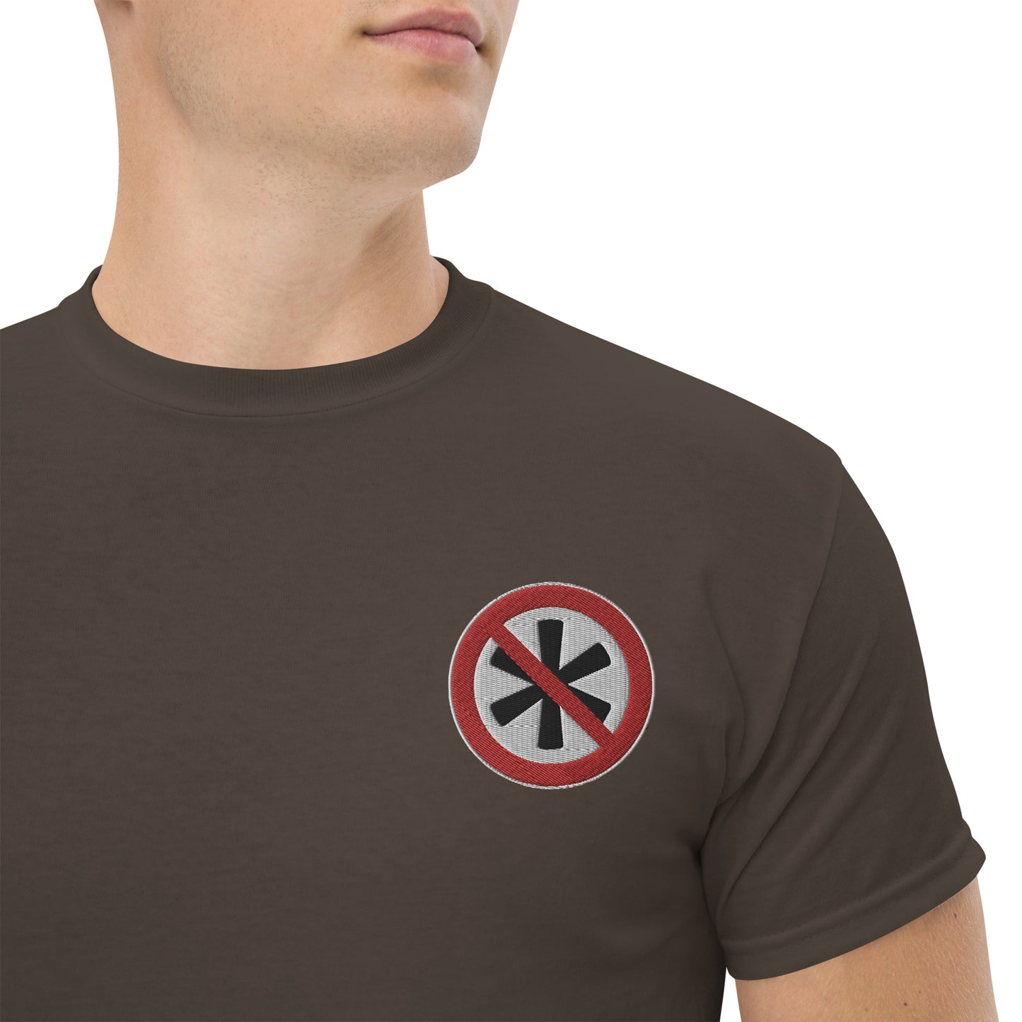 Gesticktes Logo Herren T-Shirt