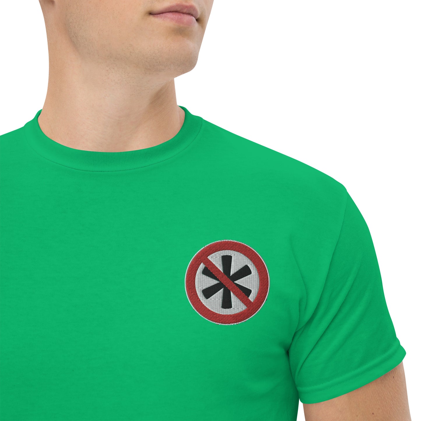 Gesticktes Logo Herren T-Shirt