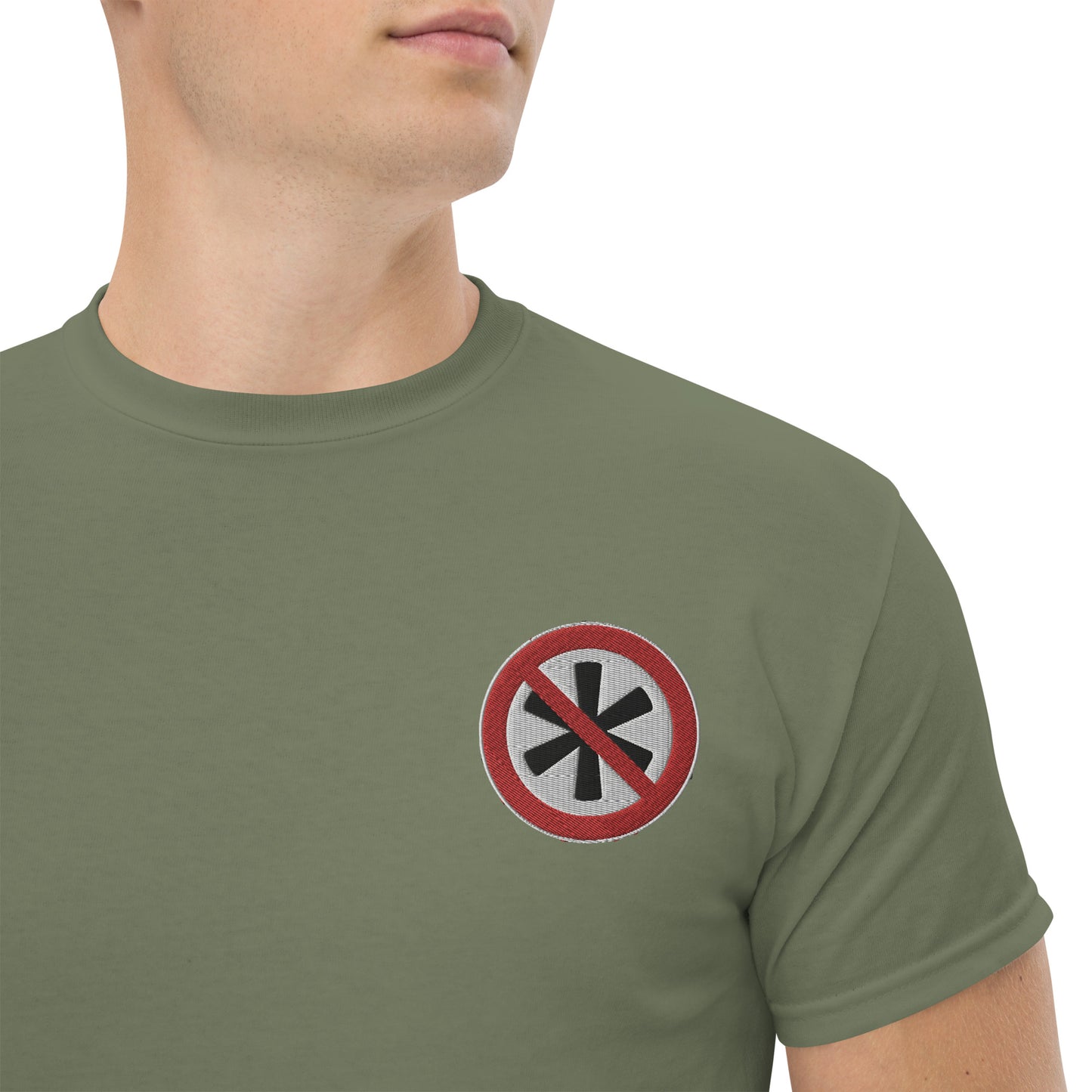 Gesticktes Logo Herren T-Shirt