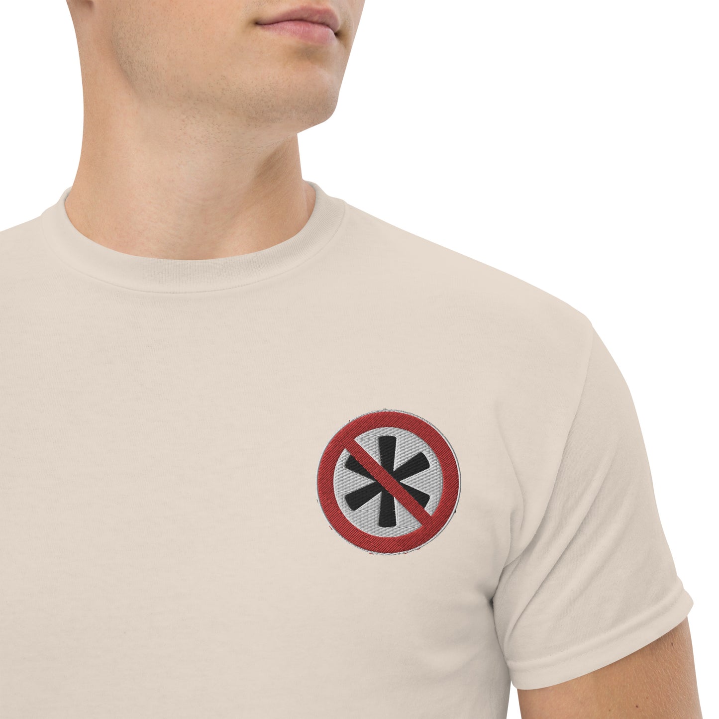 Gesticktes Logo Herren T-Shirt