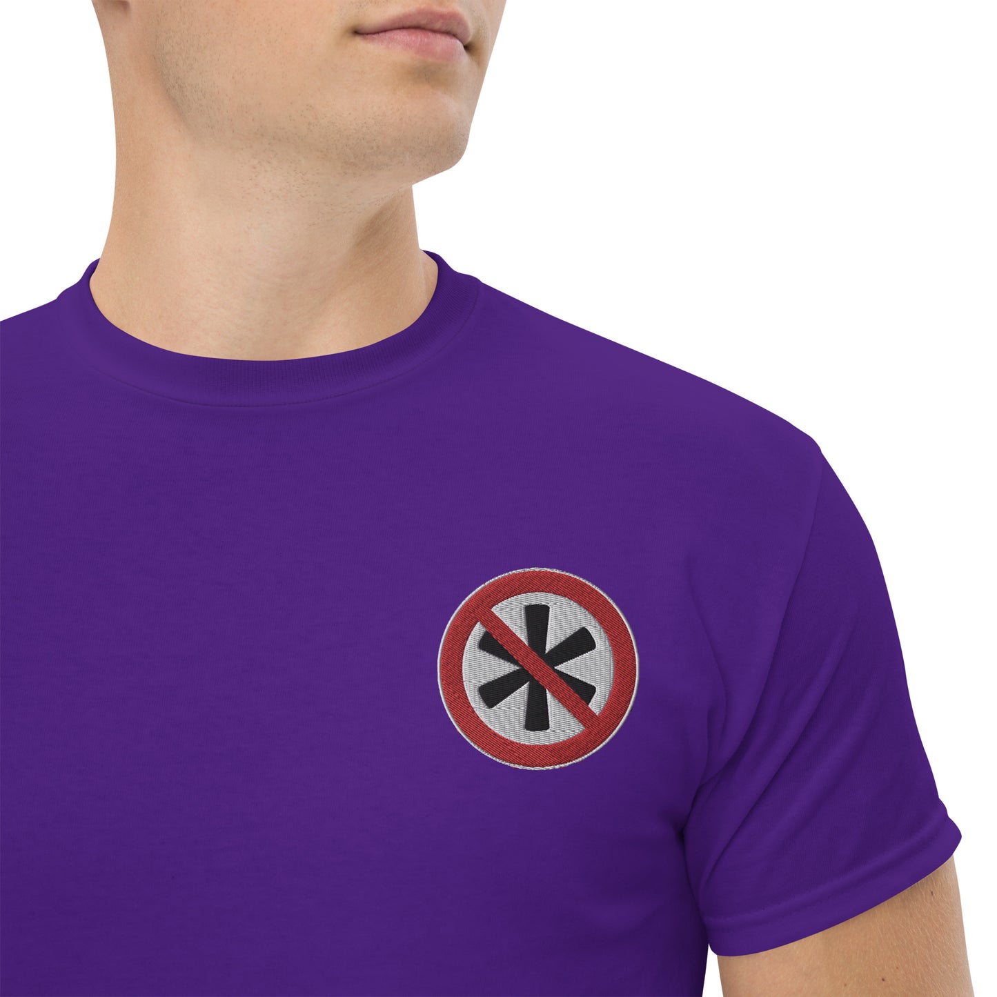 Gesticktes Logo Herren T-Shirt