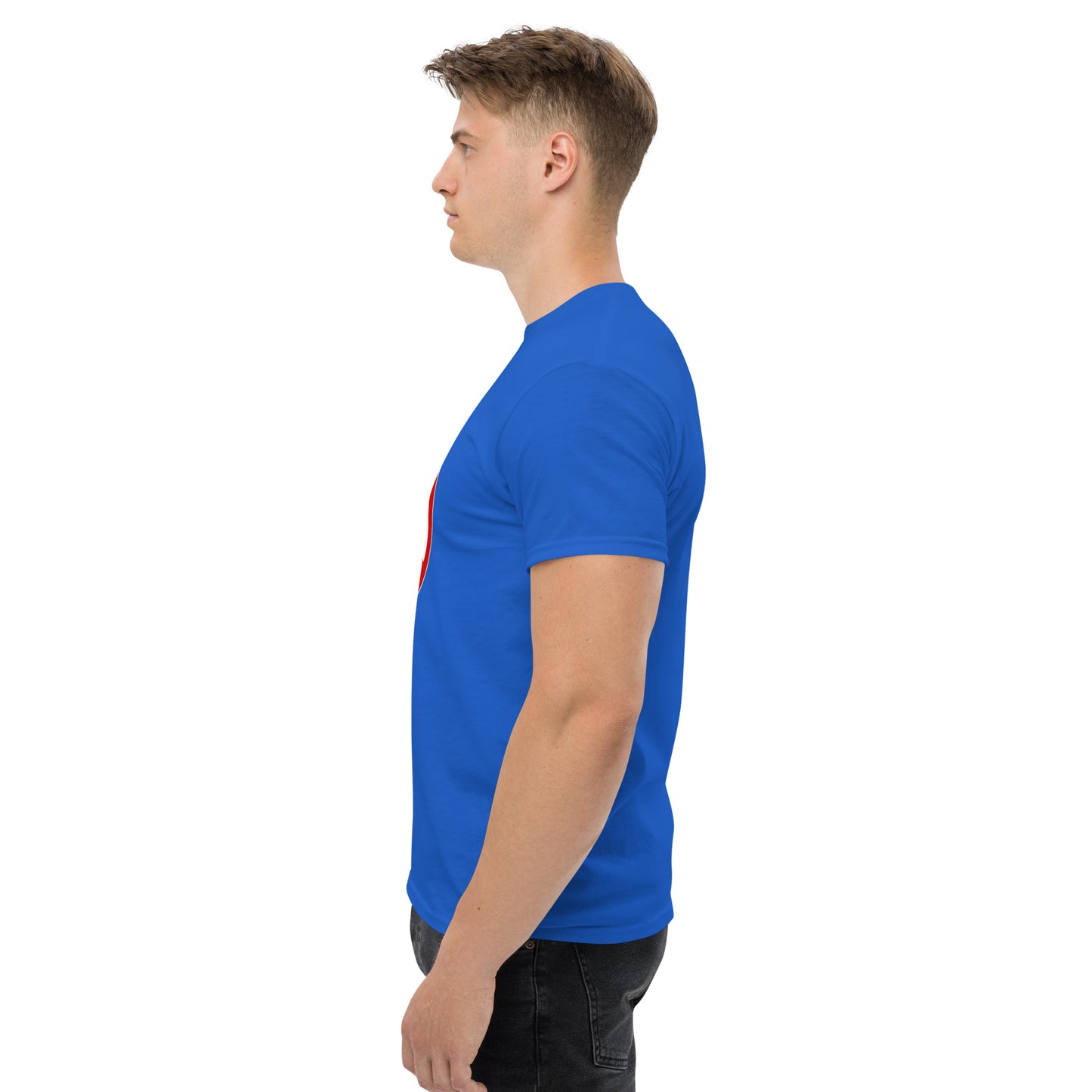 Klassisches Herren-T-Shirt Logo auf der Brust