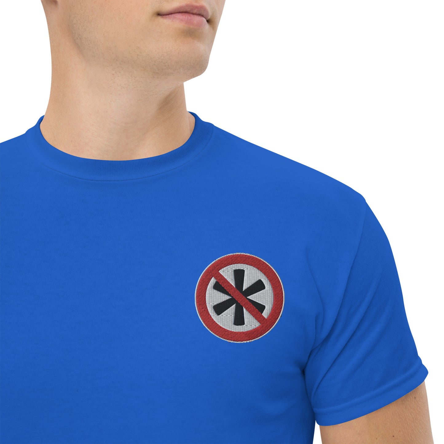 Gesticktes Logo Herren T-Shirt