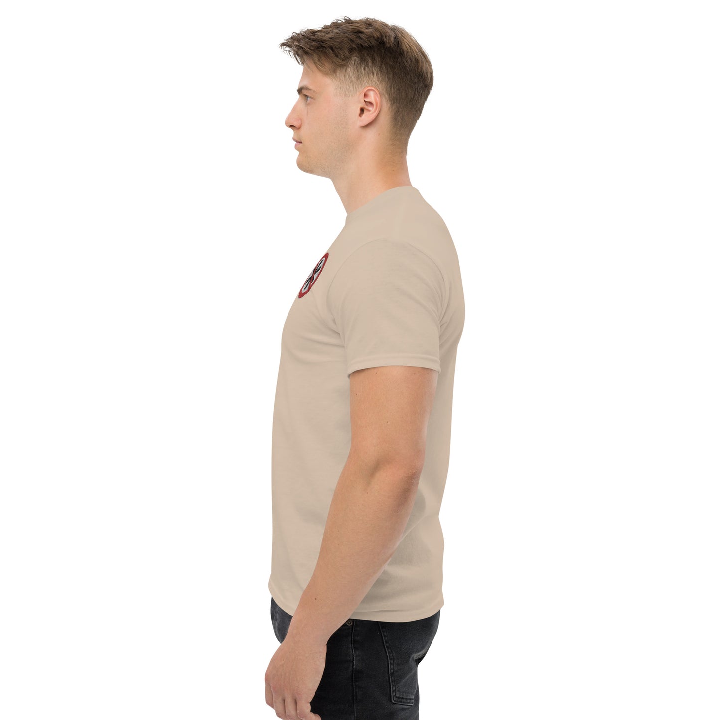 Gesticktes Logo Herren T-Shirt