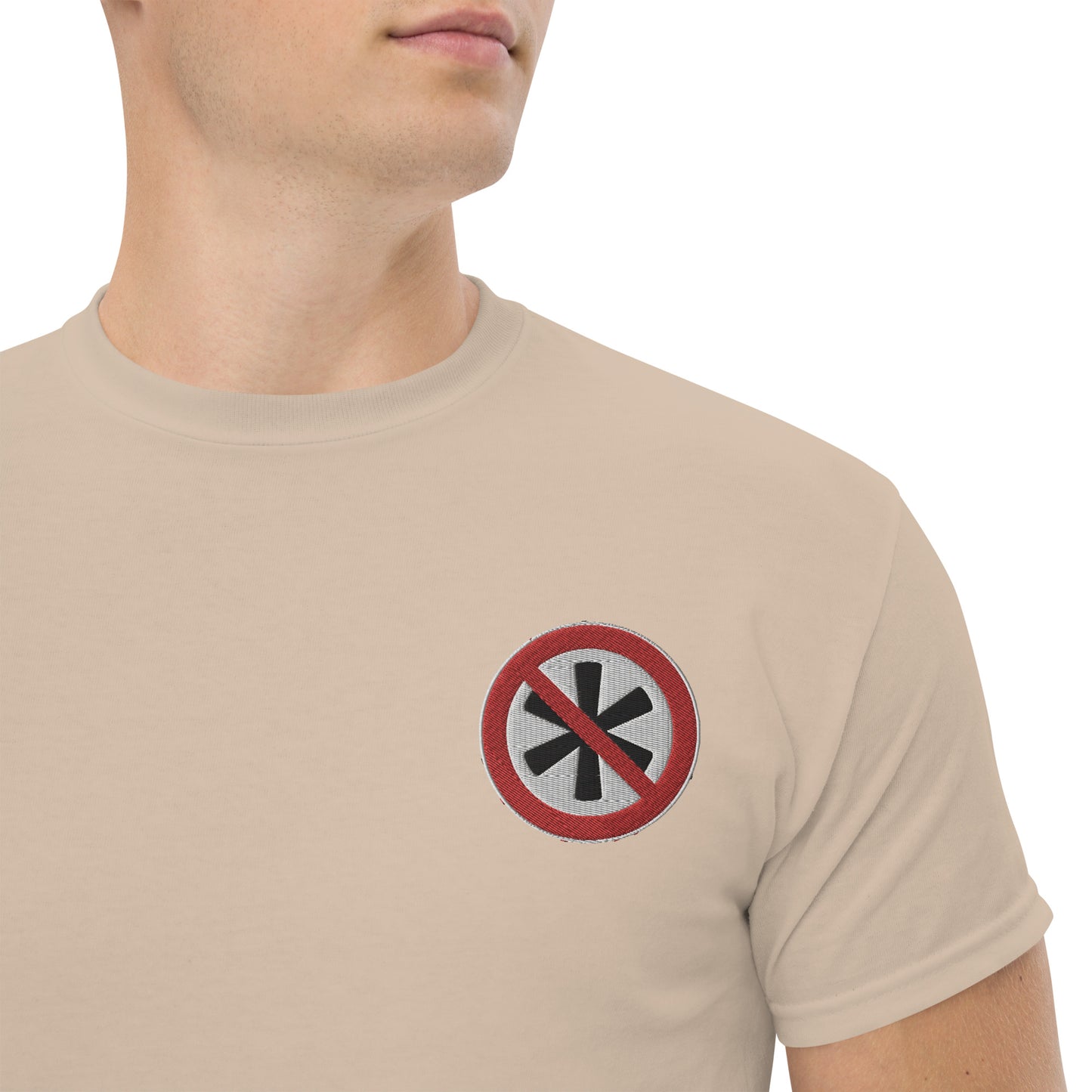 Gesticktes Logo Herren T-Shirt