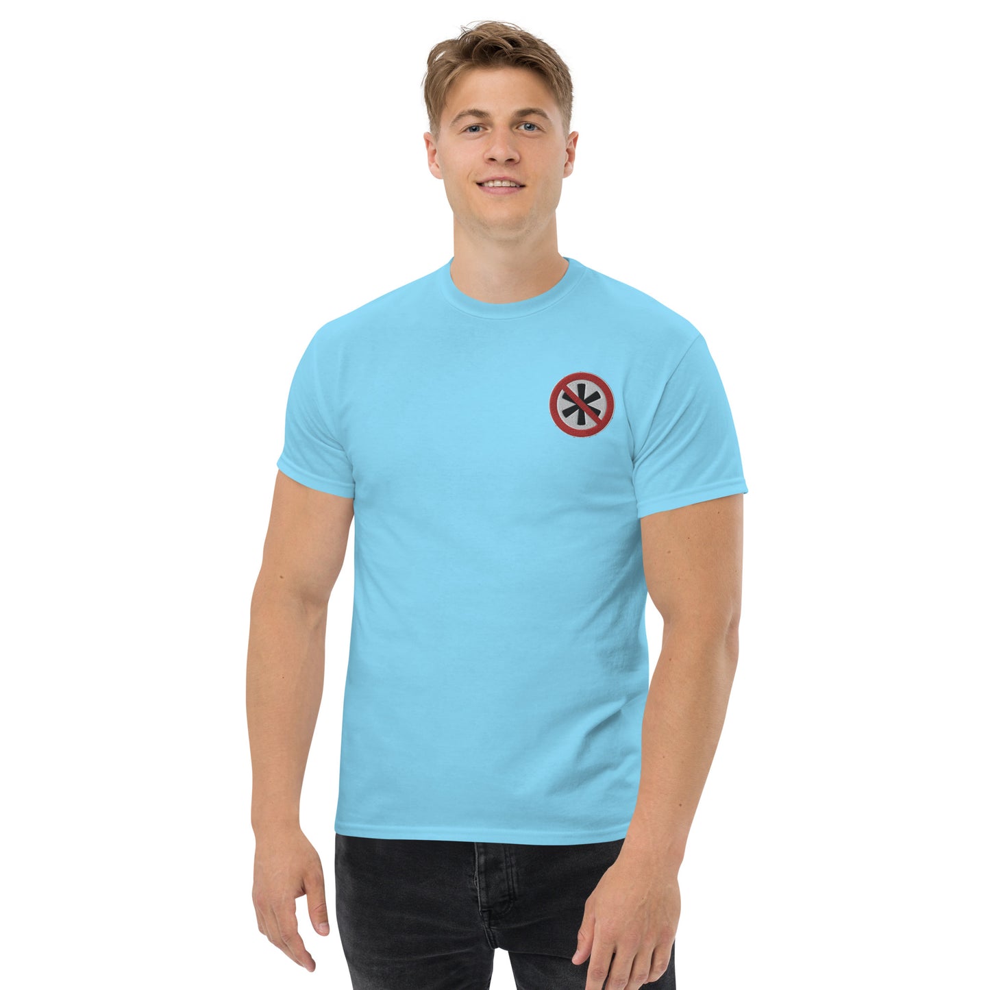 Gesticktes Logo Herren T-Shirt