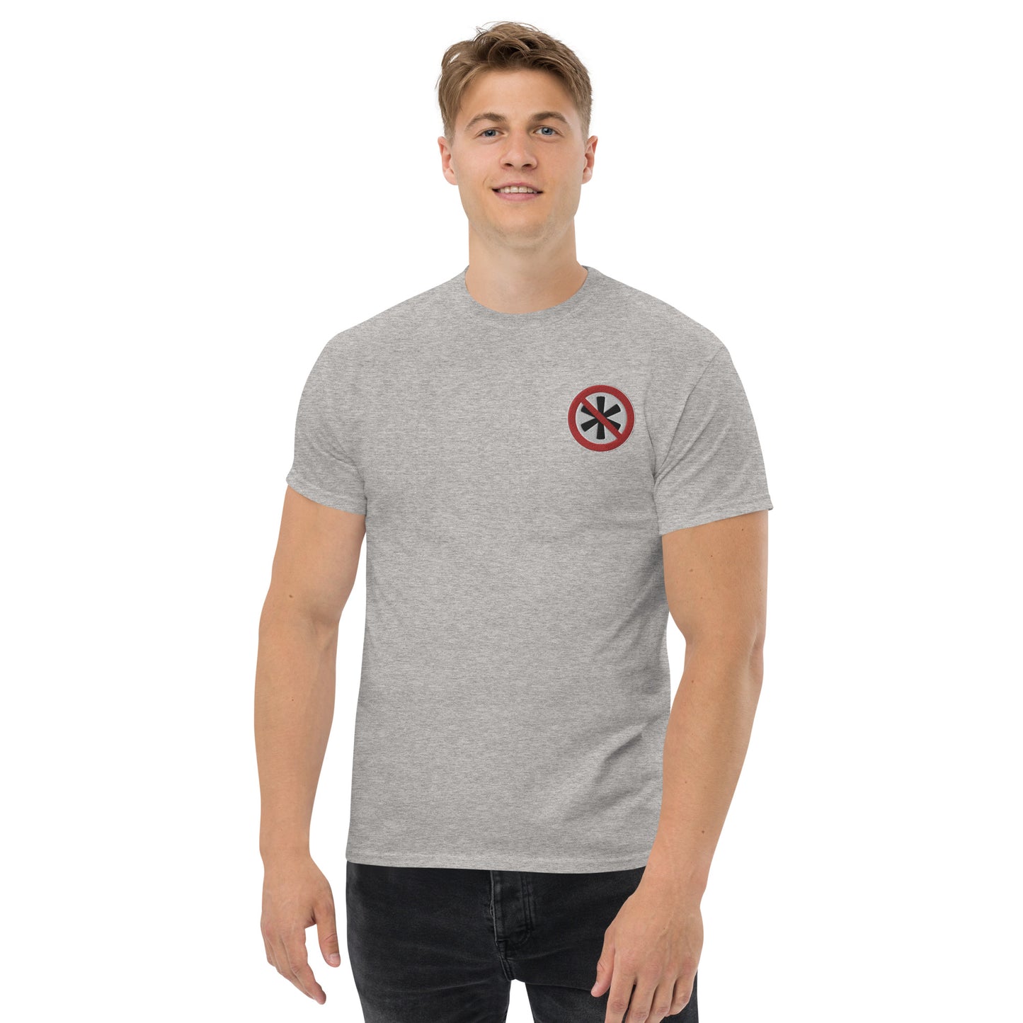 Gesticktes Logo Herren T-Shirt