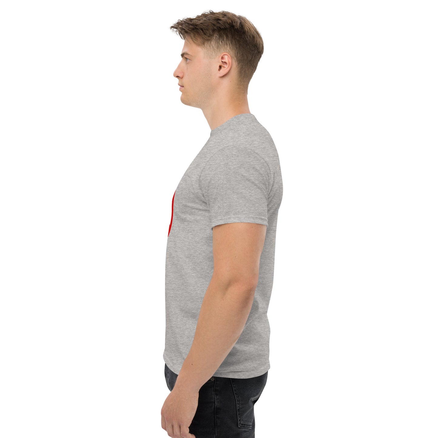 Klassisches Herren-T-Shirt Logo auf der Brust