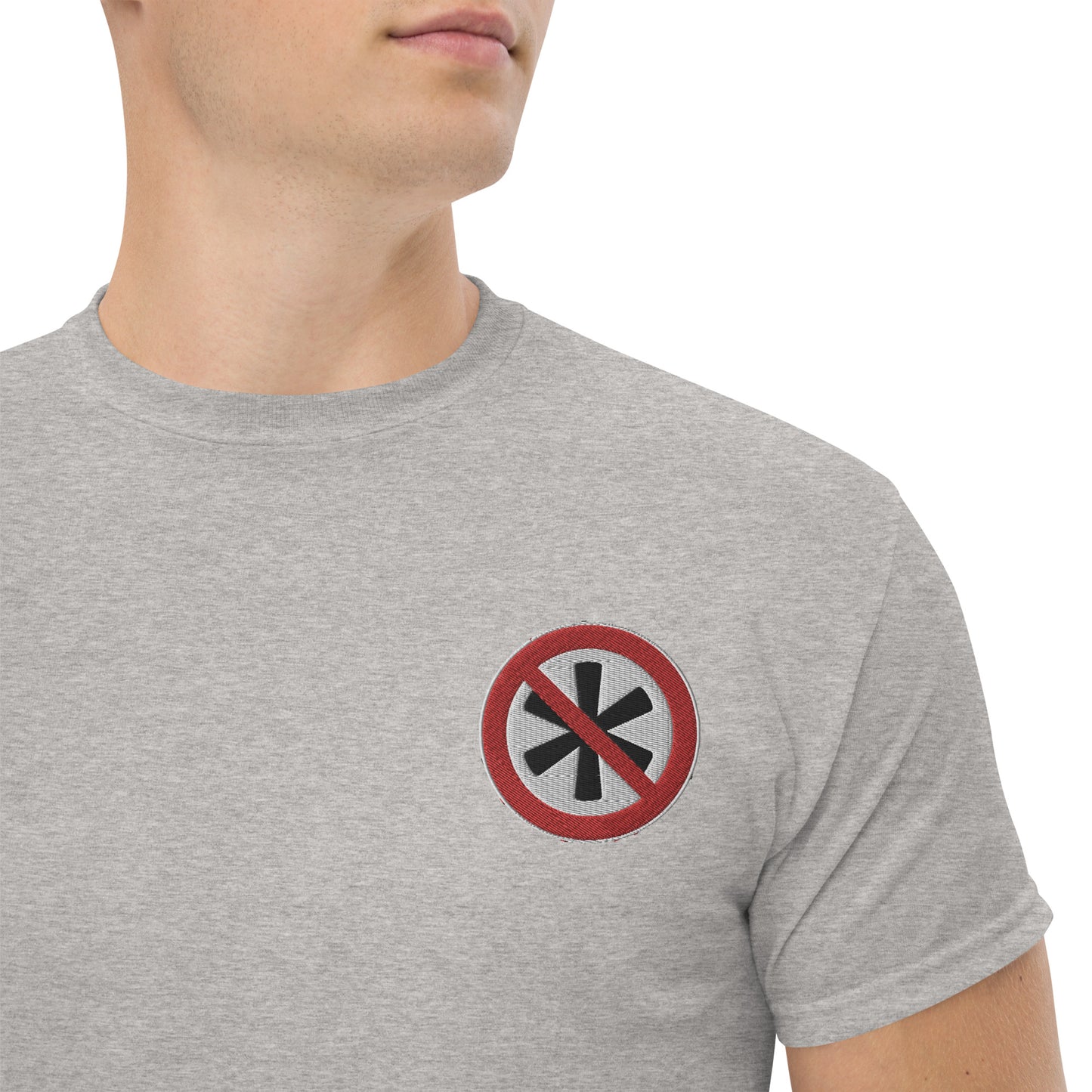 Gesticktes Logo Herren T-Shirt