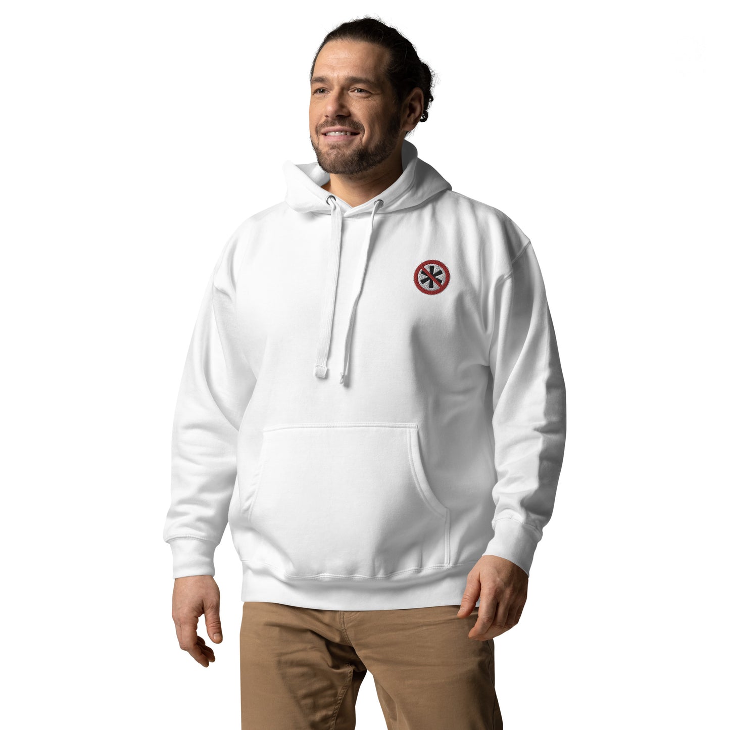 Unisex-Kapuzenpullover gesticktes Logo