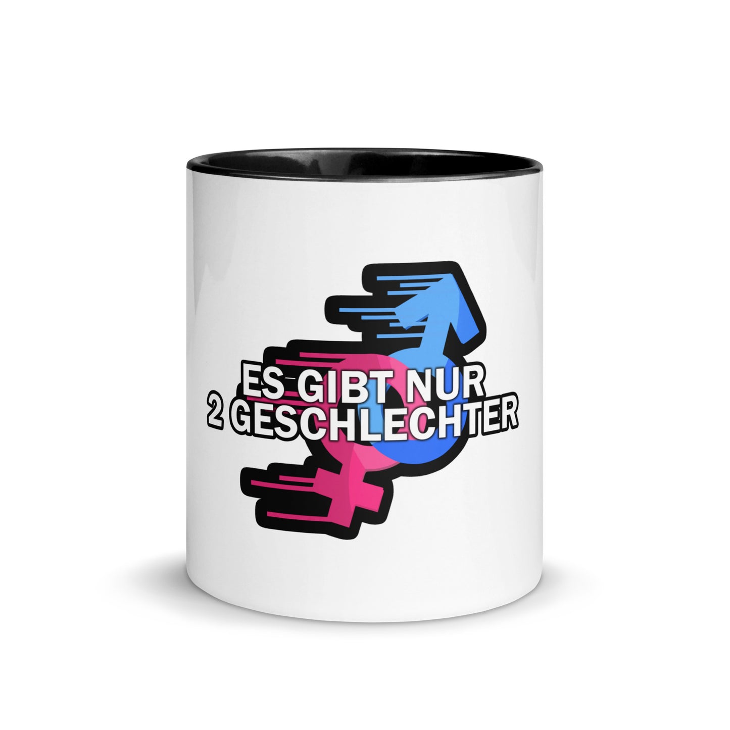 Tasse mit farbiger Innenseite - 2 Geschlechter