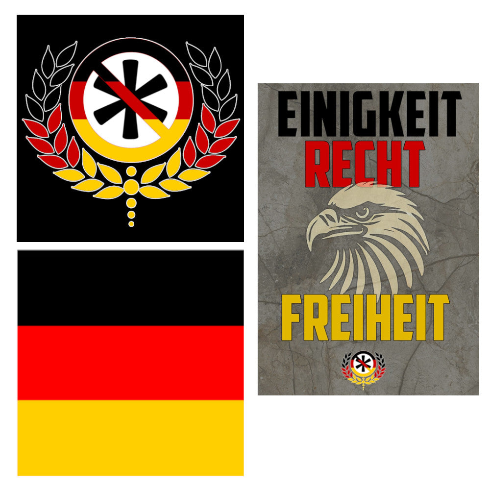 XL Aufkleber Bundle (50 Stk.) (Patriotisch)