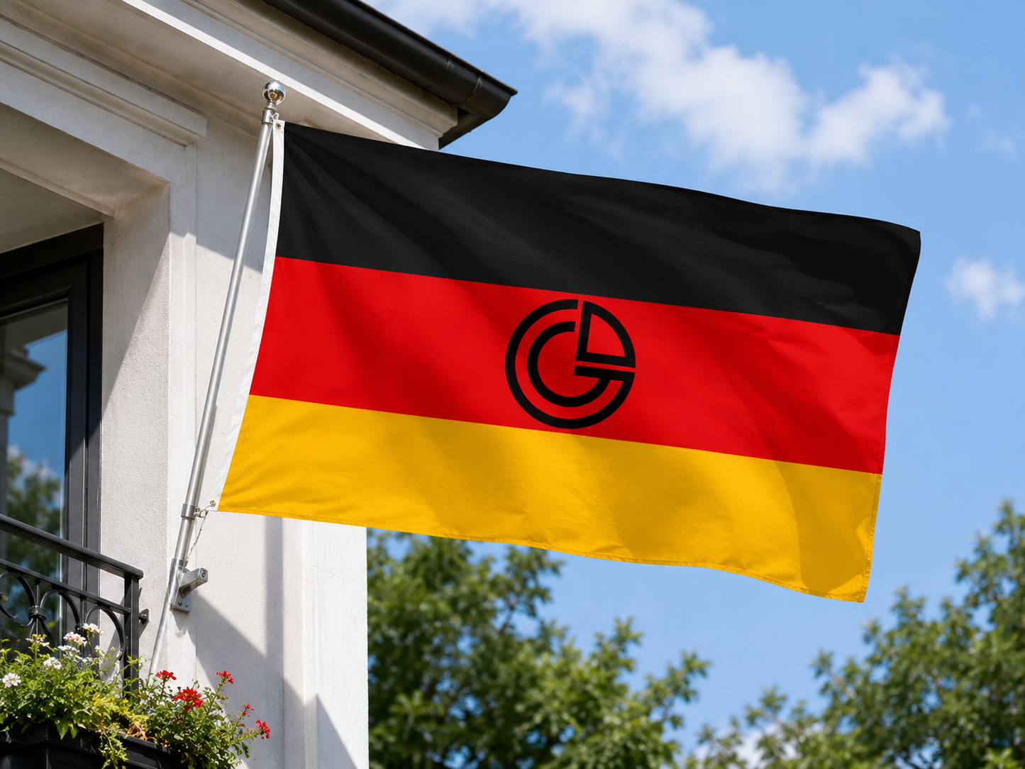 Deutschlandflagge - Patriotisches Logo