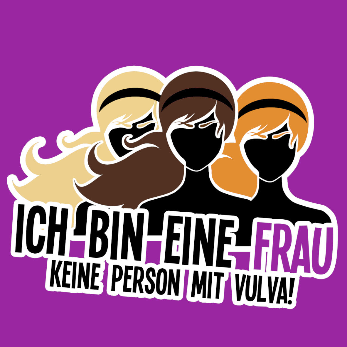 Ich bin eine Frau - Aufkleber