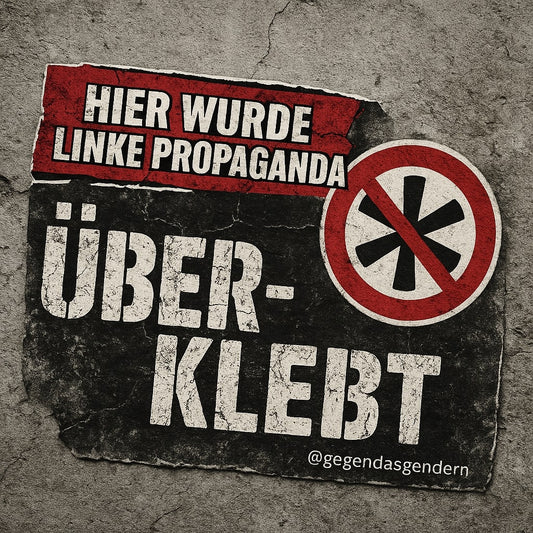 Linke Propaganda - Aufkleber