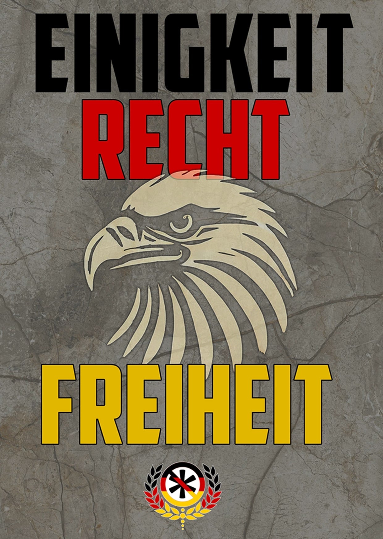Einigkeit - Aufkleber