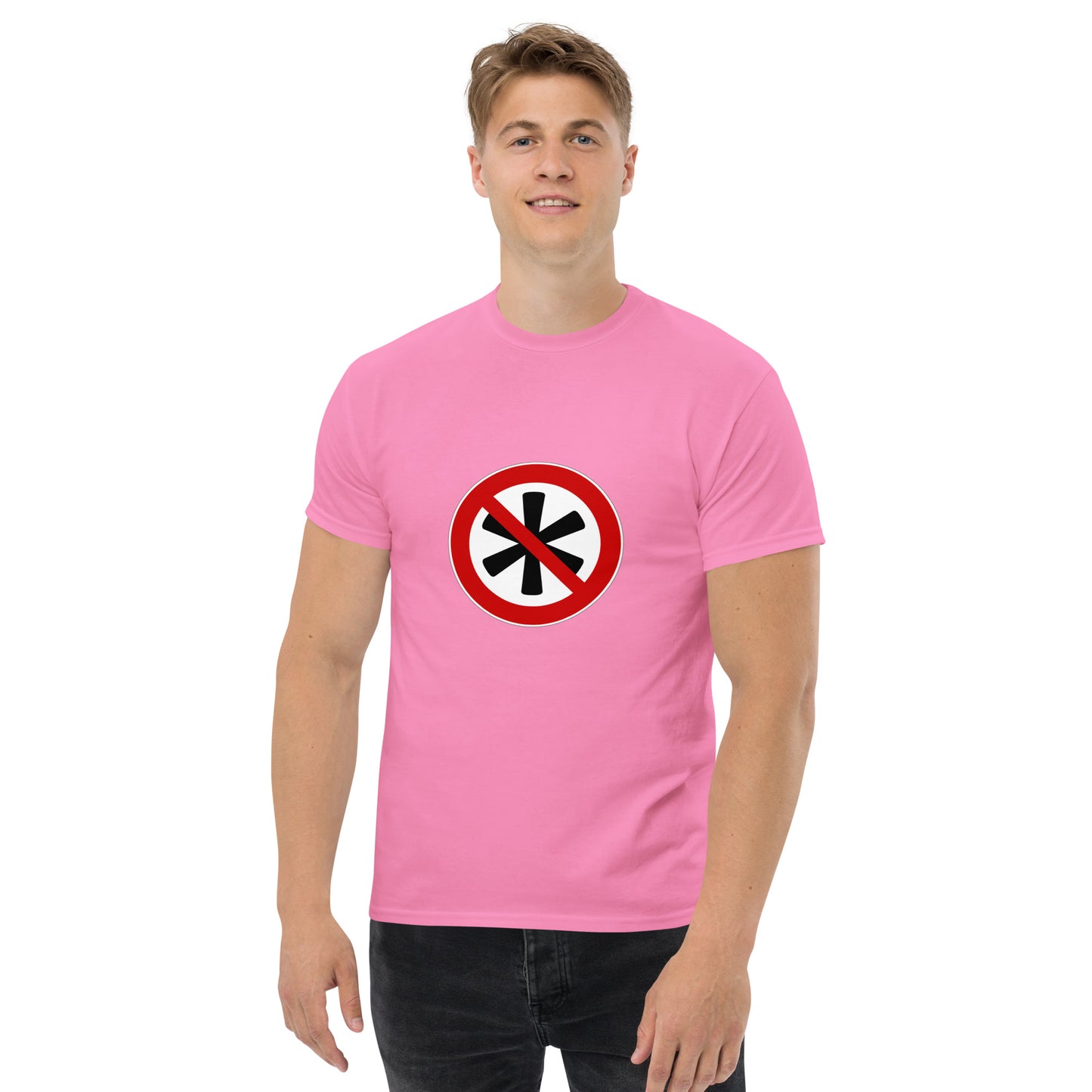 Klassisches Herren-T-Shirt Logo auf der Brust