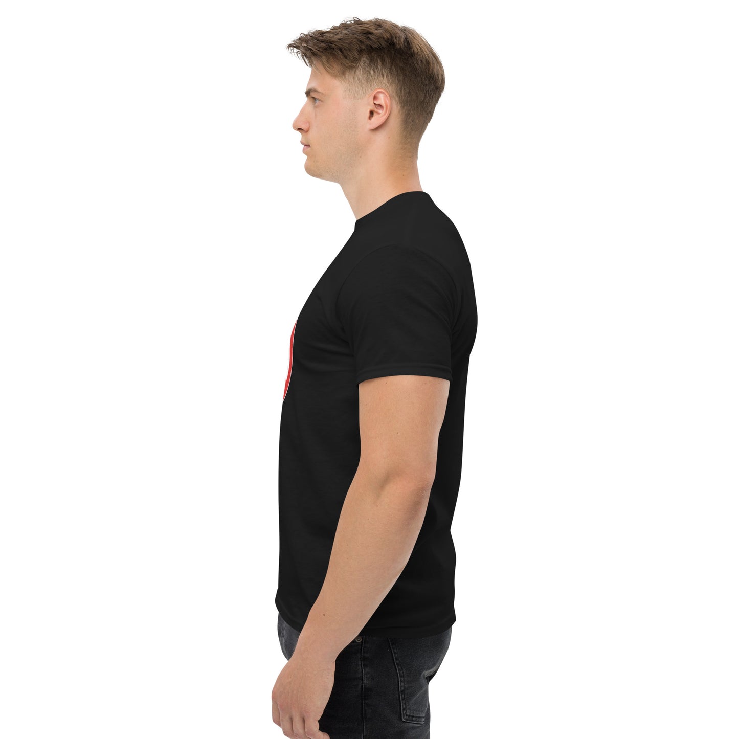 Klassisches Herren-T-Shirt Logo auf der Brust