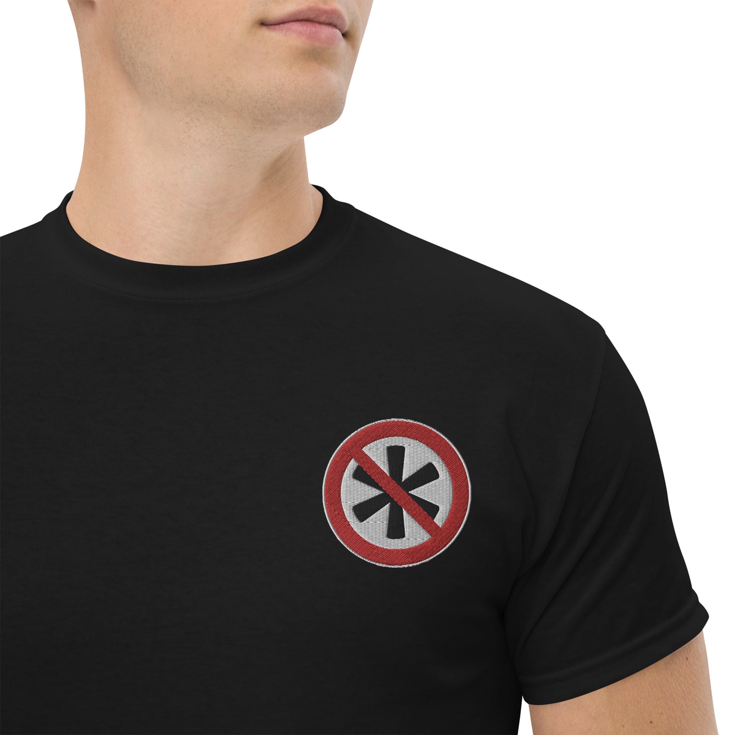 Gesticktes Logo Herren T-Shirt