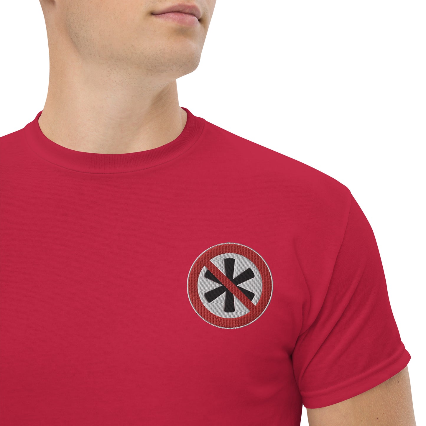Gesticktes Logo Herren T-Shirt
