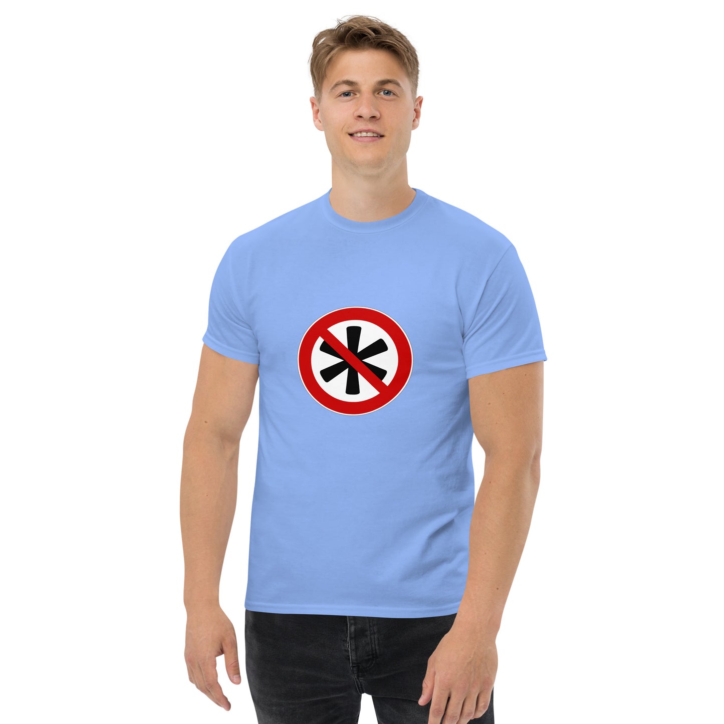Klassisches Herren-T-Shirt Logo auf der Brust