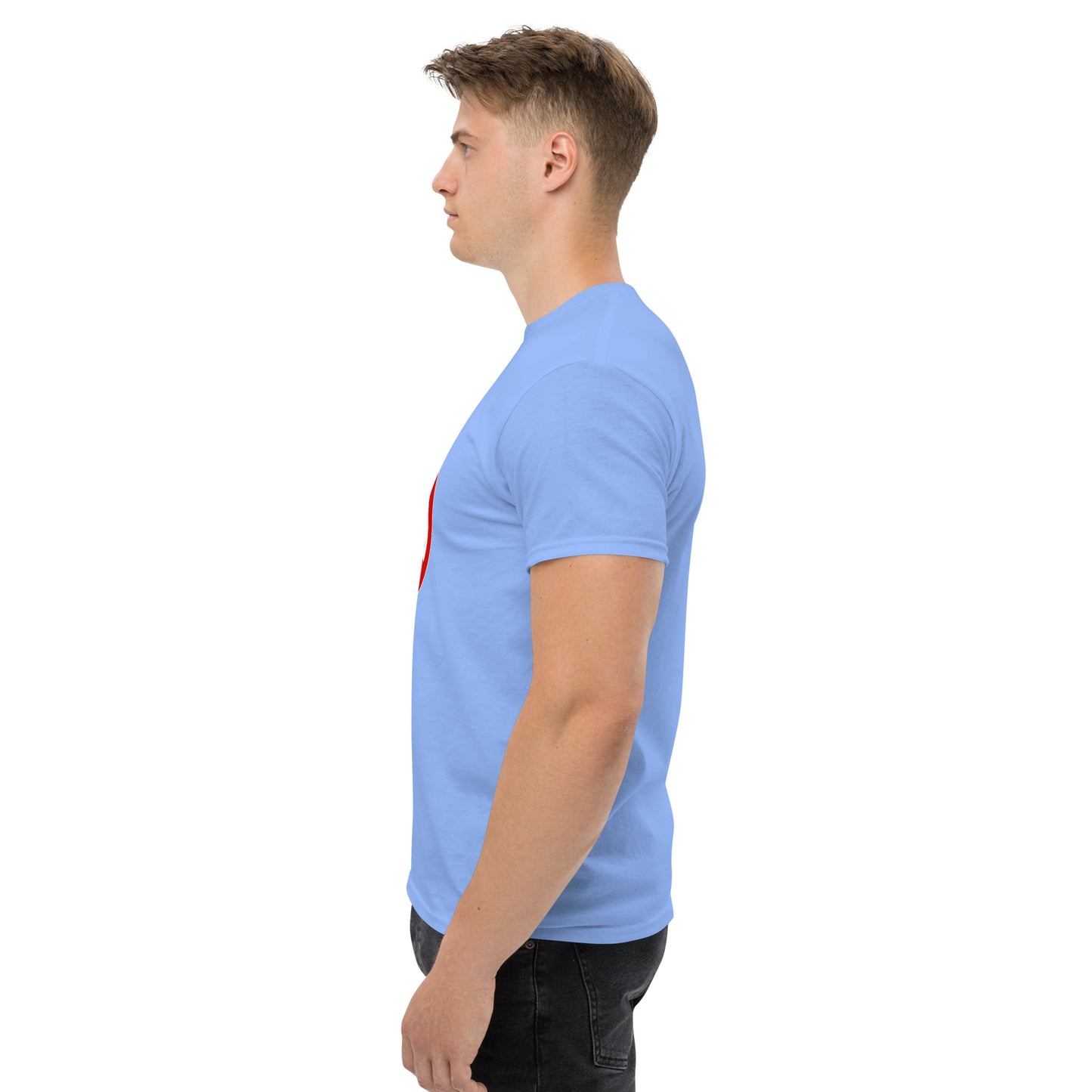 Klassisches Herren-T-Shirt Logo auf der Brust