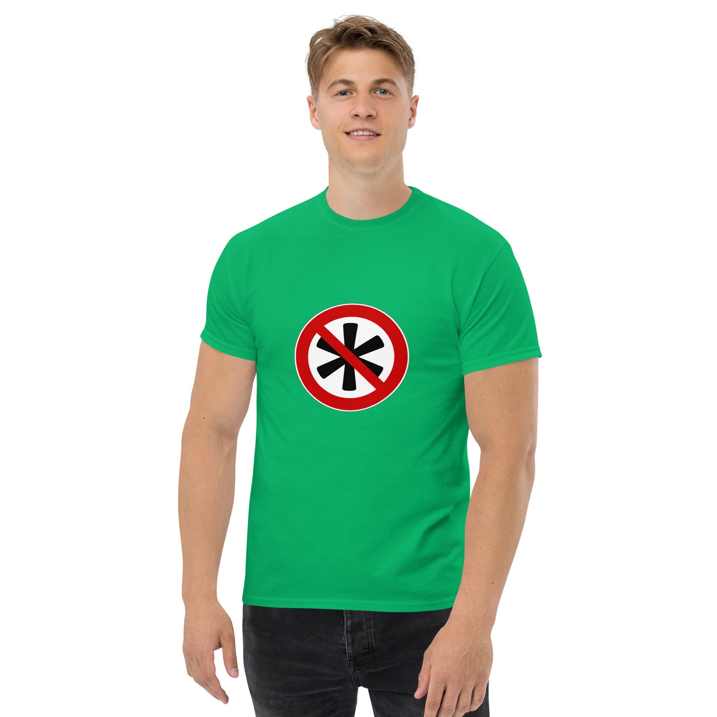 Klassisches Herren-T-Shirt Logo auf der Brust