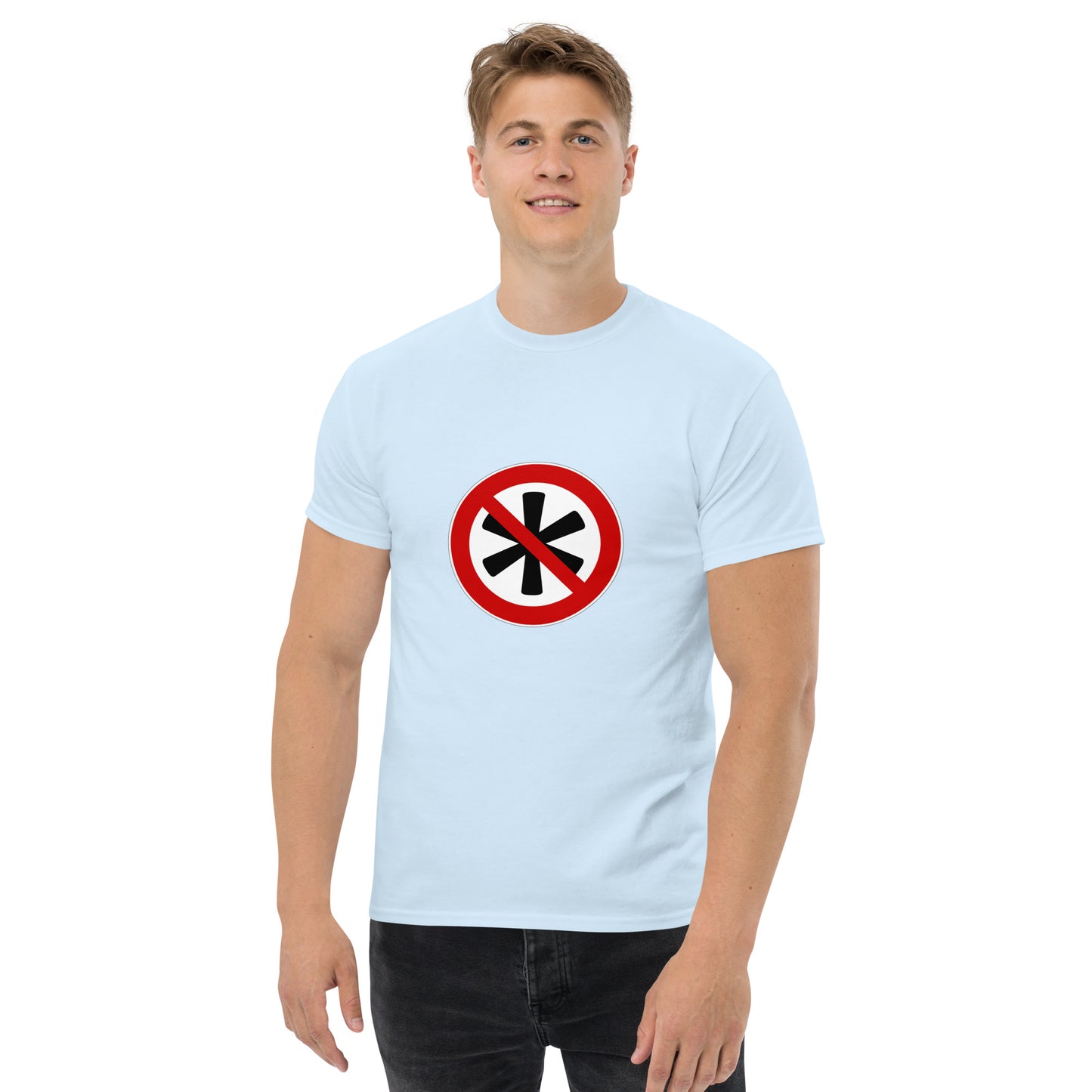 Klassisches Herren-T-Shirt Logo auf der Brust