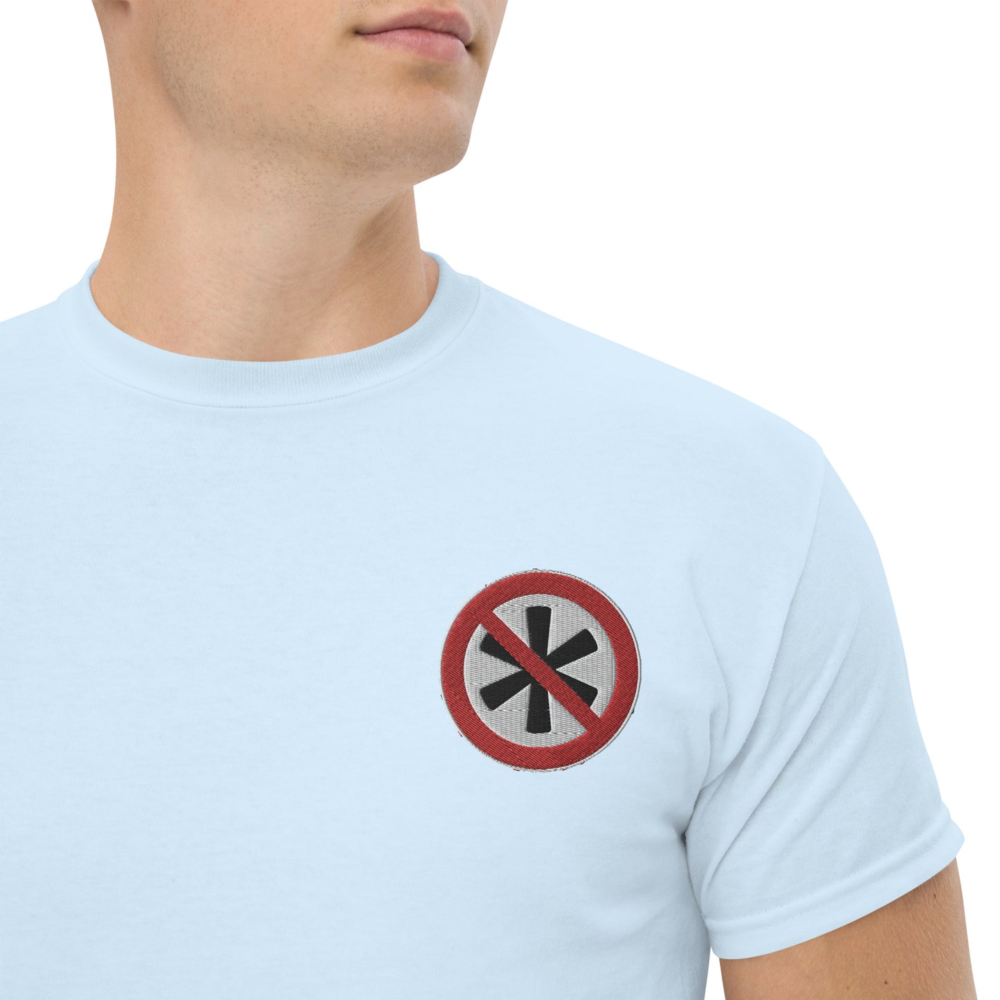 Gesticktes Logo Herren T-Shirt