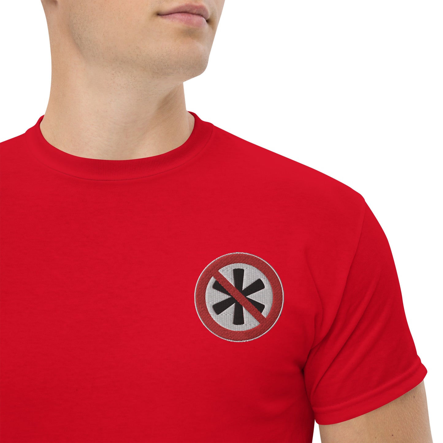 Gesticktes Logo Herren T-Shirt