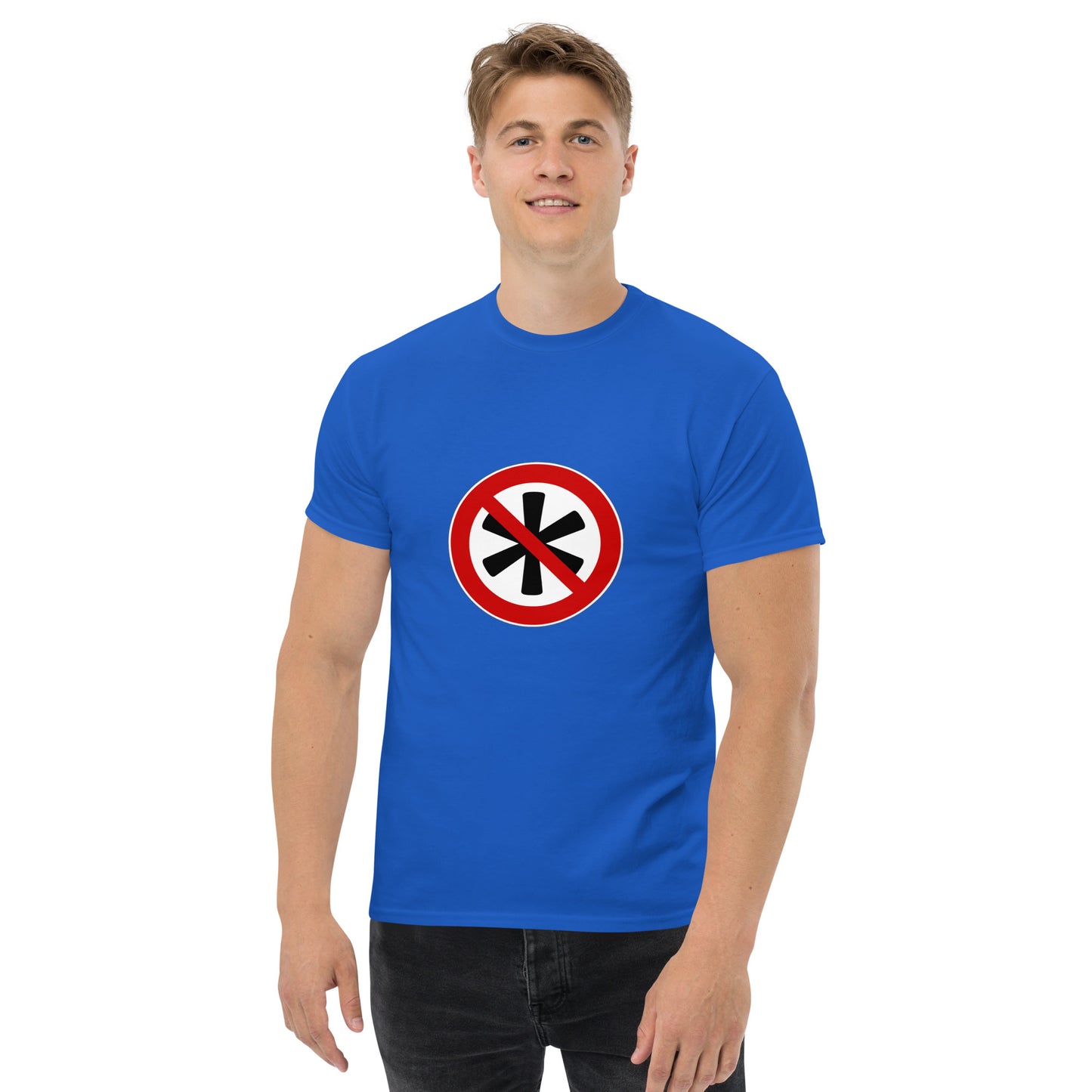 Klassisches Herren-T-Shirt Logo auf der Brust
