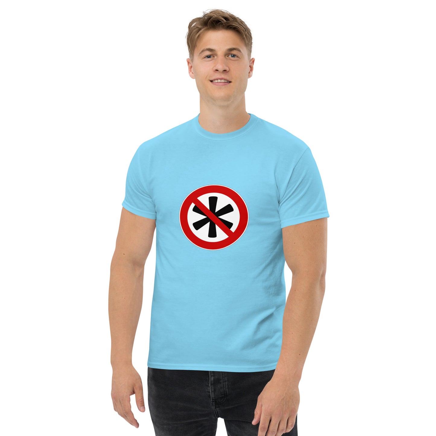 Klassisches Herren-T-Shirt Logo auf der Brust