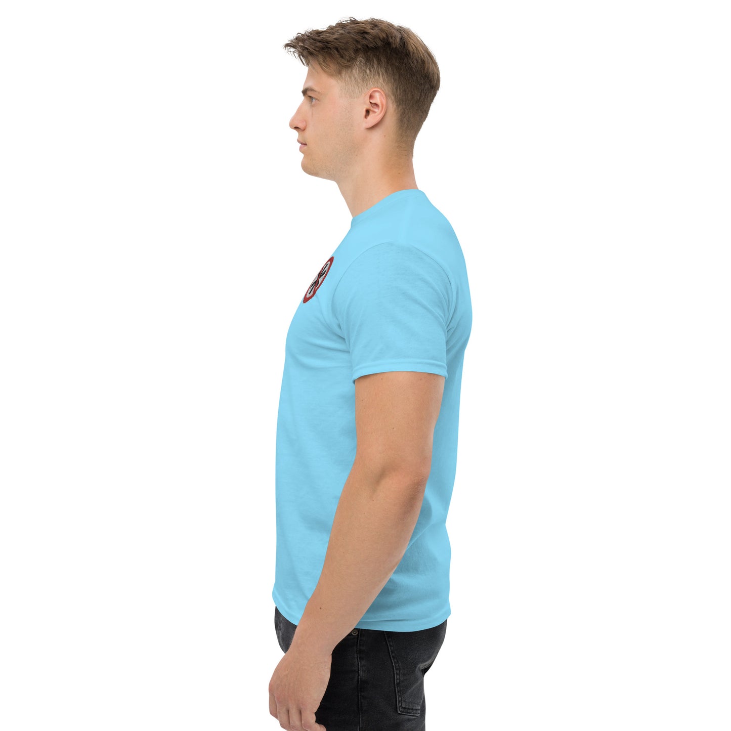 Gesticktes Logo Herren T-Shirt