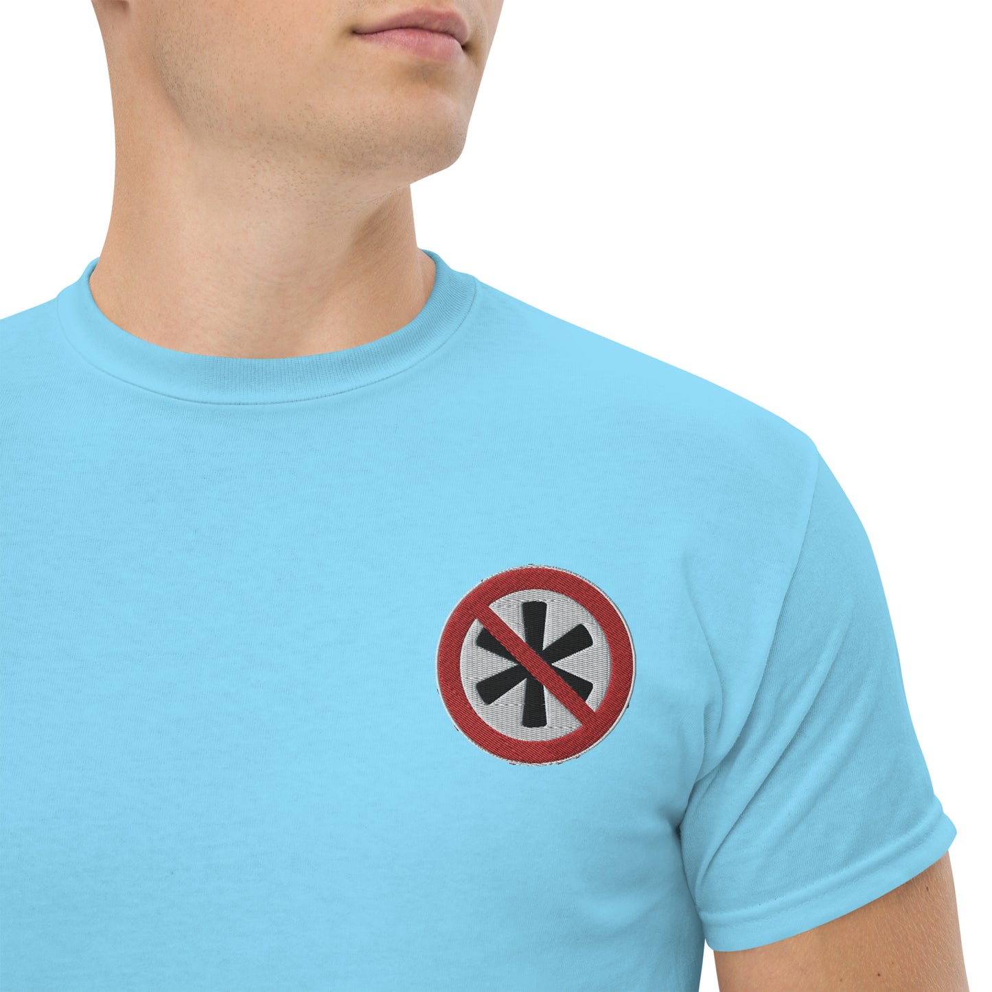 Gesticktes Logo Herren T-Shirt