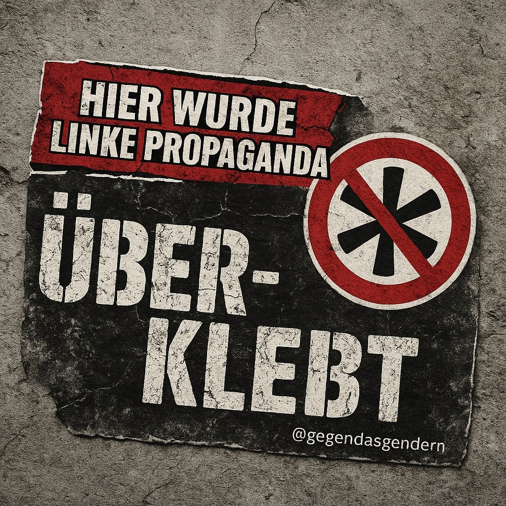 XXL Sticker gegen links Bundle (100 Stk.)