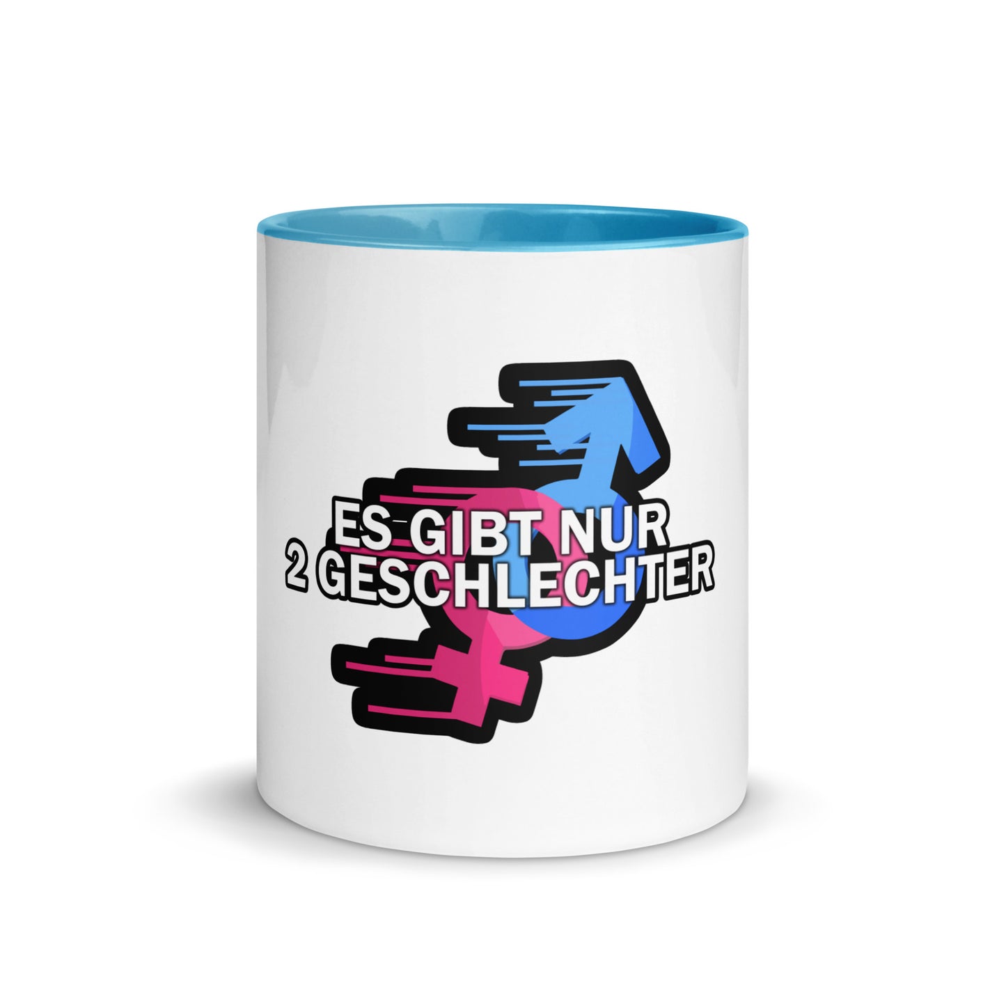 Tasse mit farbiger Innenseite - 2 Geschlechter