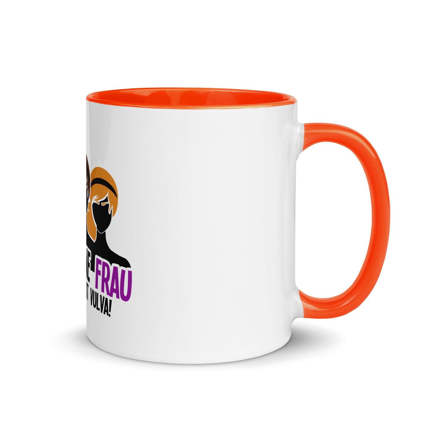 Tasse mit farbiger Innenseite - Ich bin eine Frau