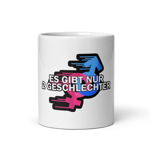 Weiße Tasse - 2 Geschlechter