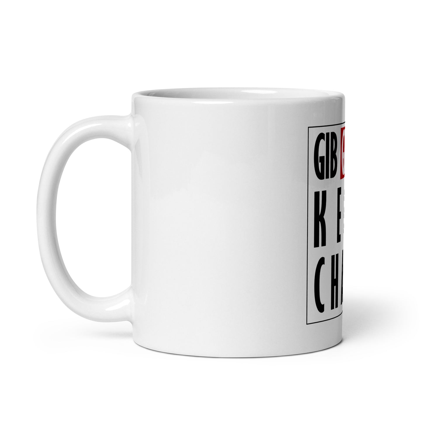 Weiße Tasse - Gendern keine Chance