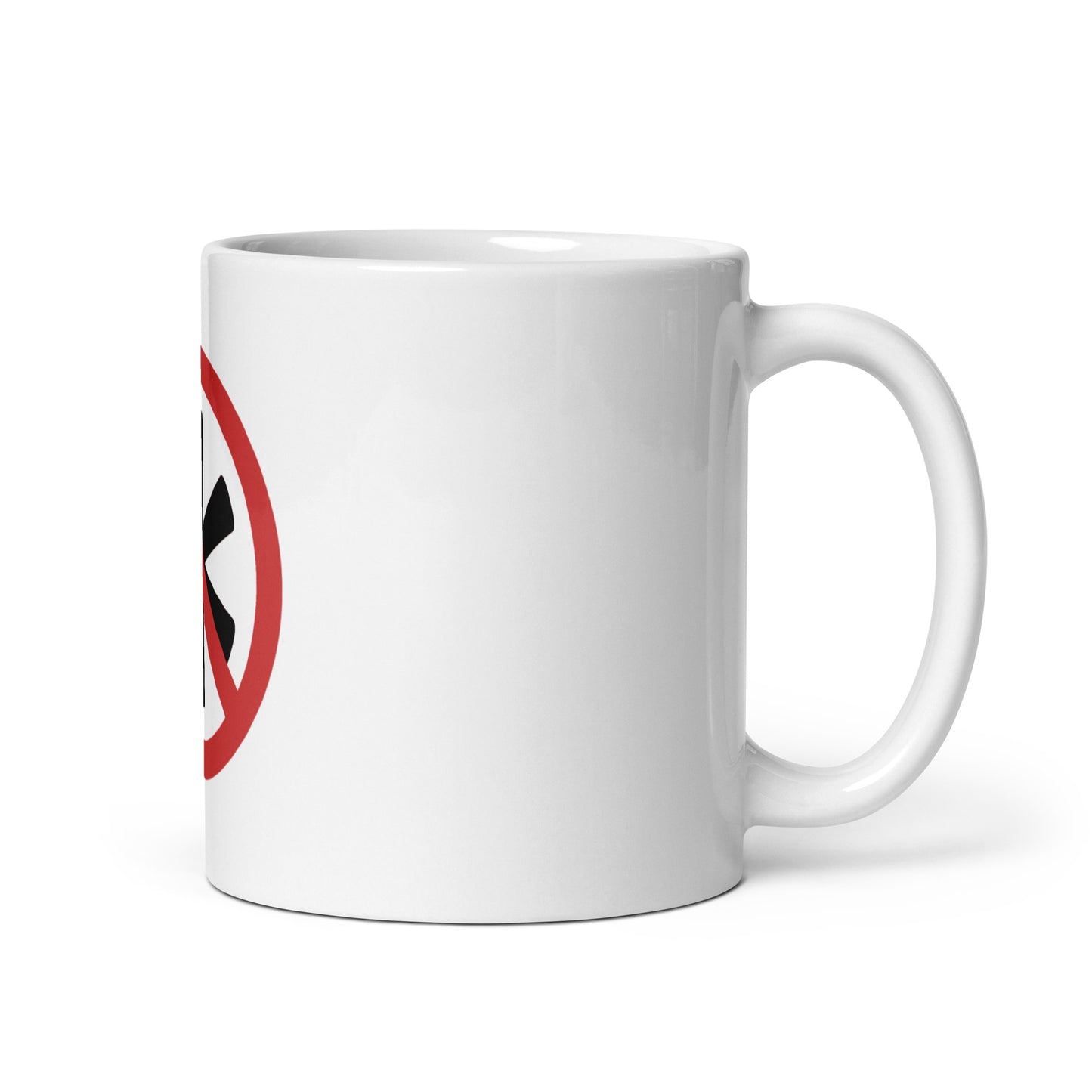 Weiße Tasse - Logo