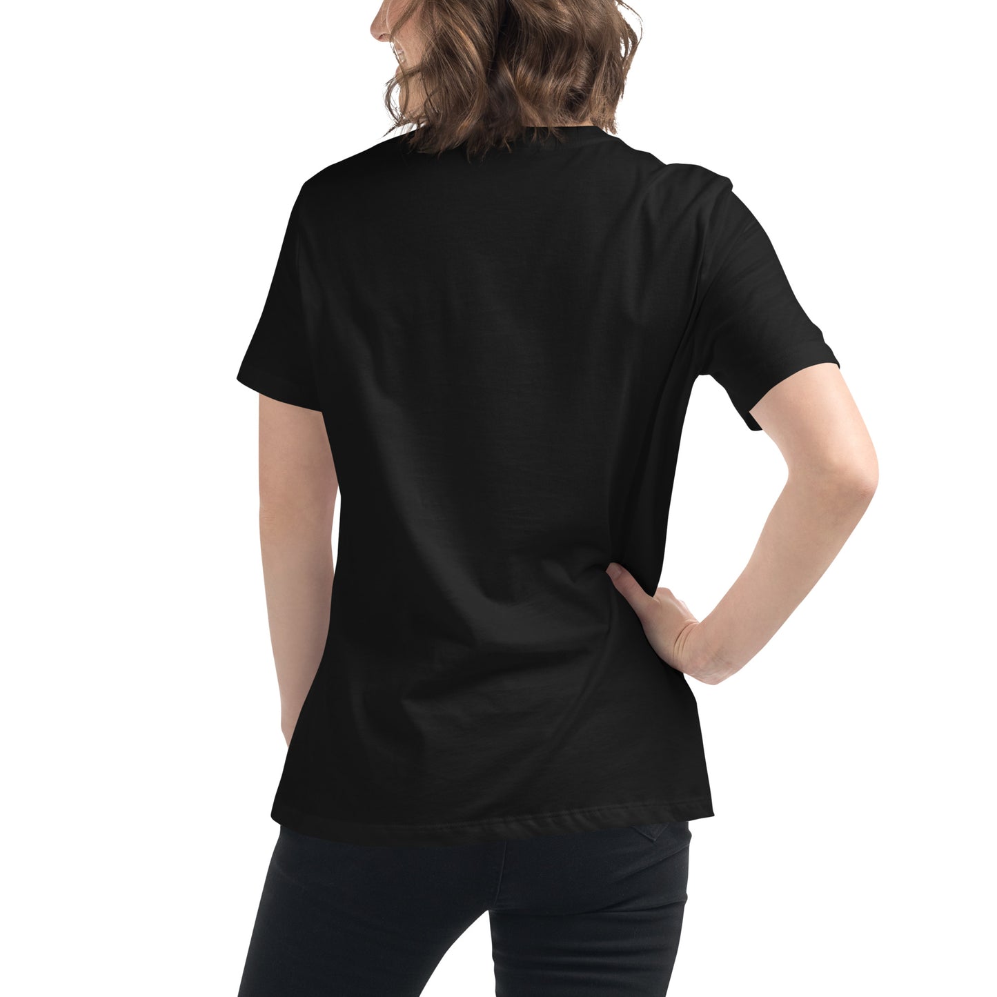 Lockeres Damen-T-Shirt gesticktes Logo