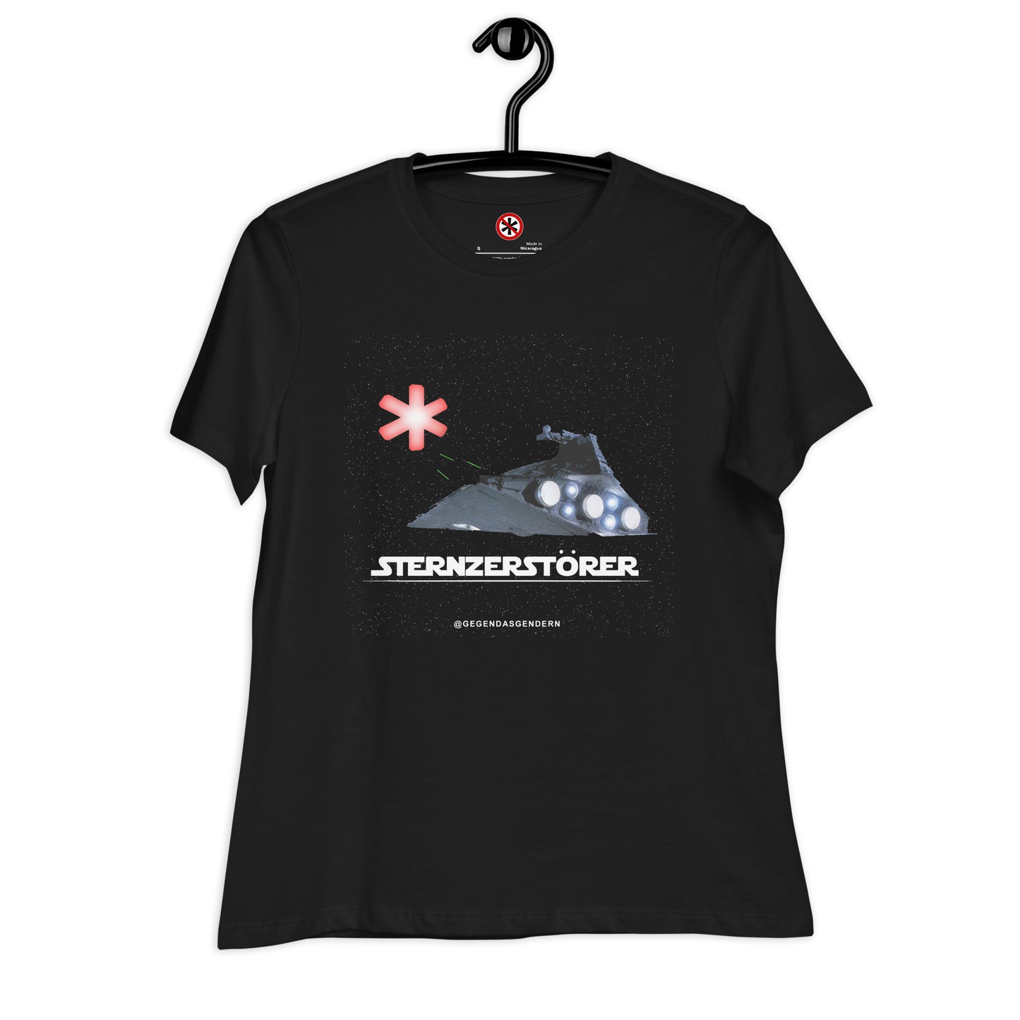 Lockeres Damen-T-Shirt Sternzerstörer