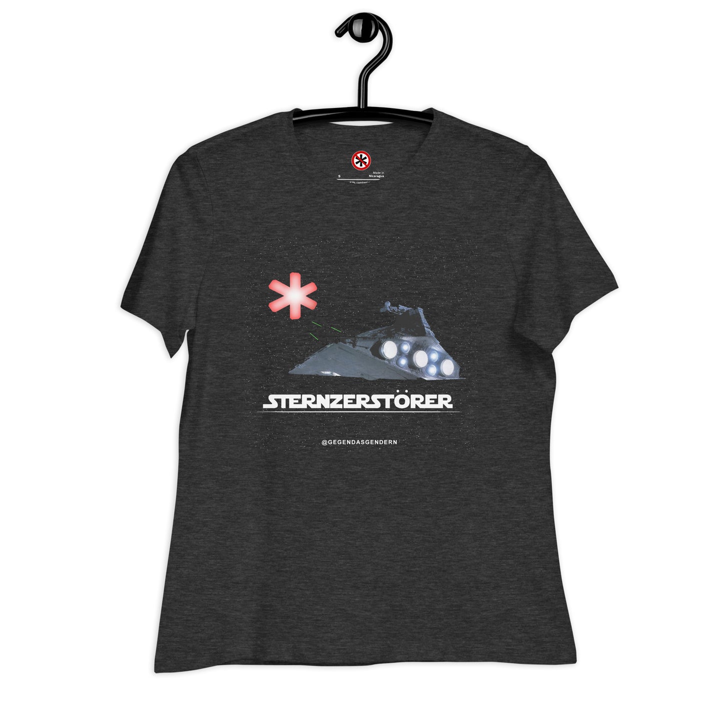Lockeres Damen-T-Shirt Sternzerstörer