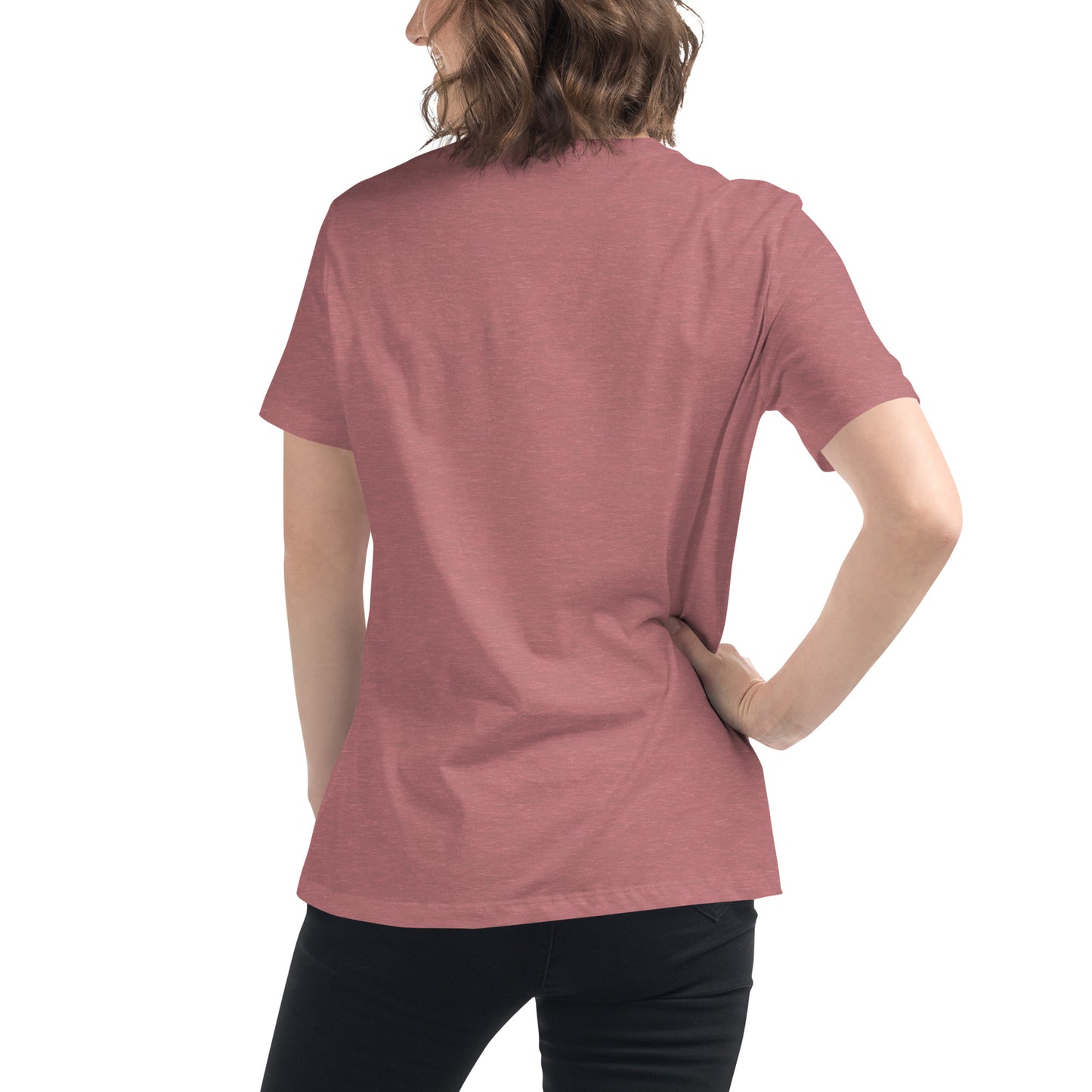 Lockeres Damen-T-Shirt gesticktes Logo