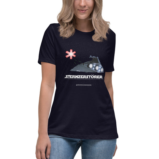 Lockeres Damen-T-Shirt Sternzerstörer