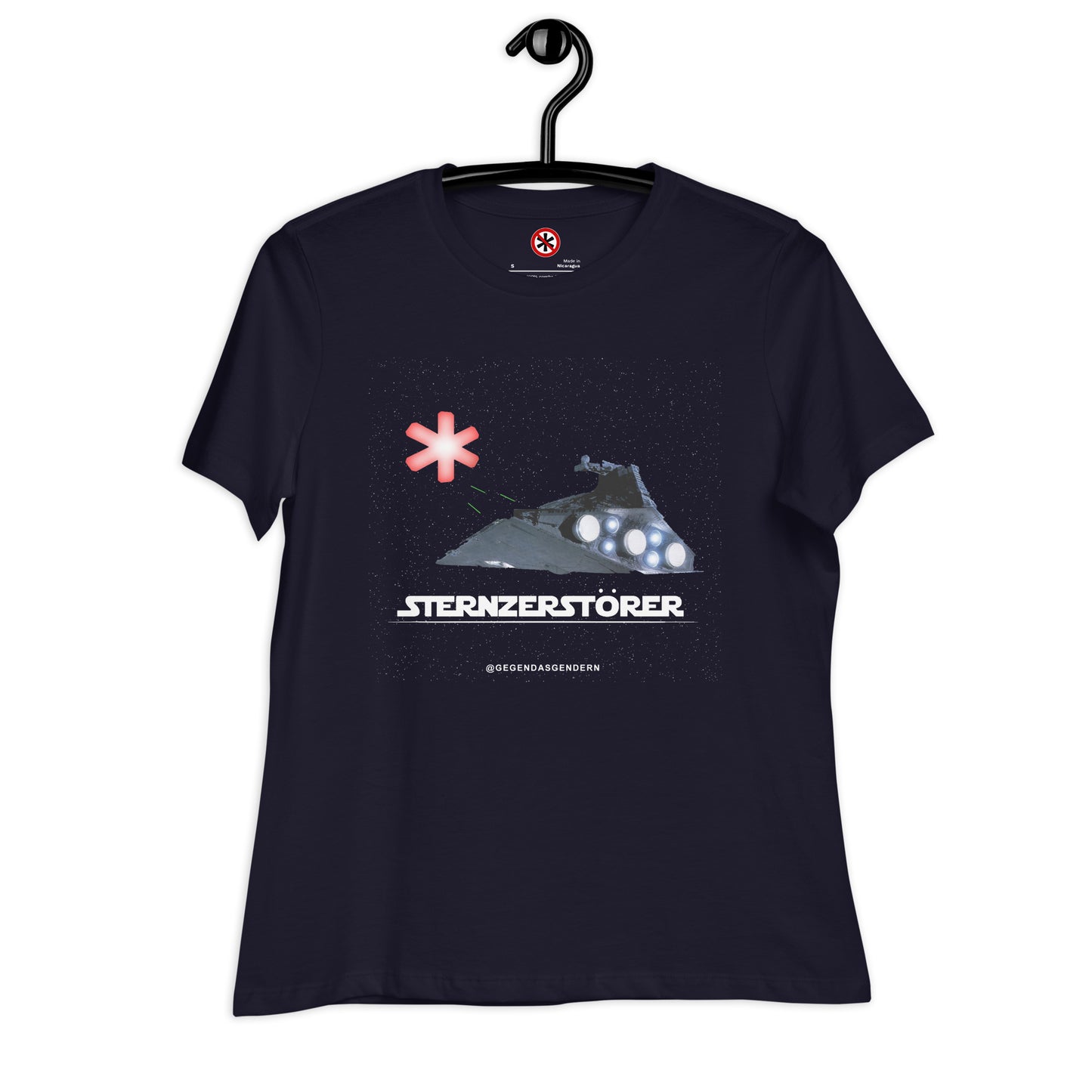 Lockeres Damen-T-Shirt Sternzerstörer